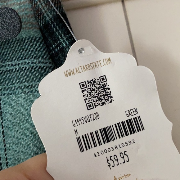 NWT Altar’d State Plaid Buckle Skirt - Picture 3 of 10